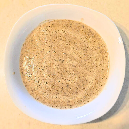 Mushrooms & Onions are sauteed in butter than a roux is made with them to form this Creamy Mushroom Soup