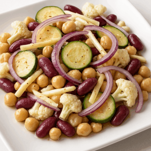 20250617 2005 Bean and Cauliflower Salad simple compose 01jy05mgpcenv9h212jphe6jyt