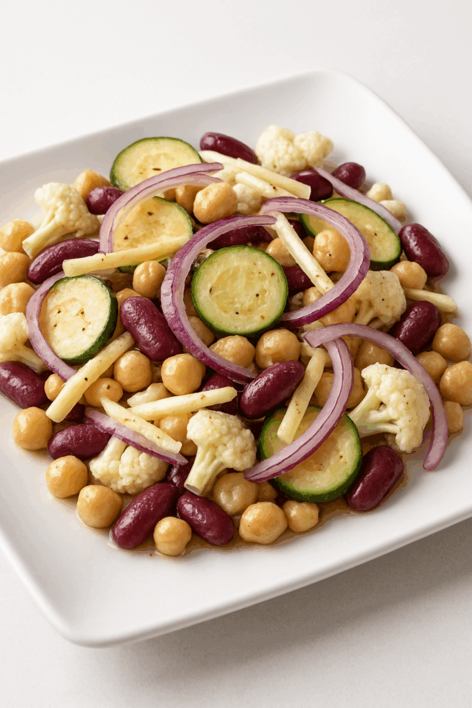 20250617 2005 Bean and Cauliflower Salad simple compose 01jy05mgpcenv9h212jphe6jyt